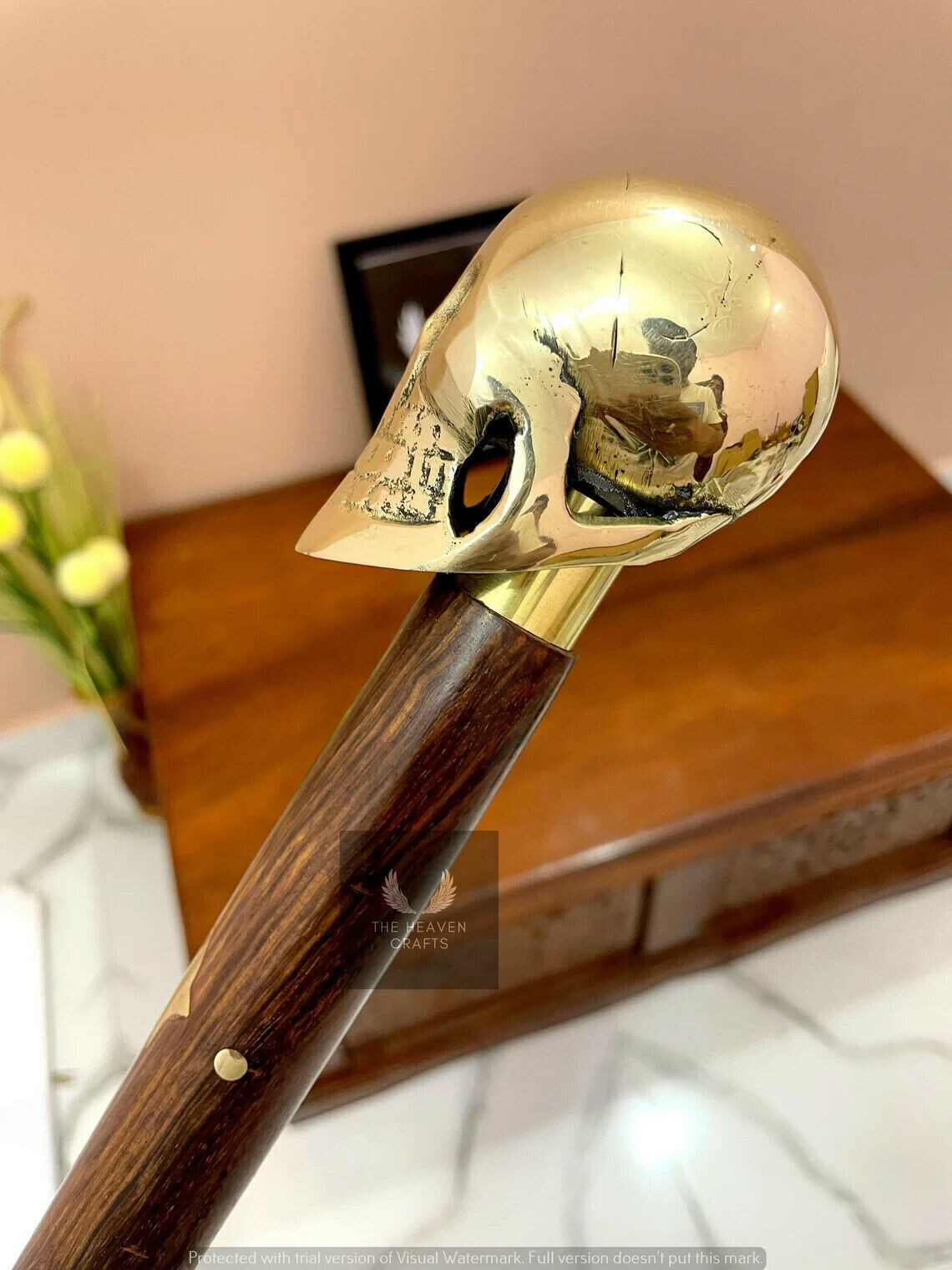 Nautical Vintage Solid Brass Handle Victorian Bro… - image 3