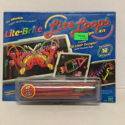 Lite Brite Lite Loops Picture Refill Set with Lite Loops Pegs New 