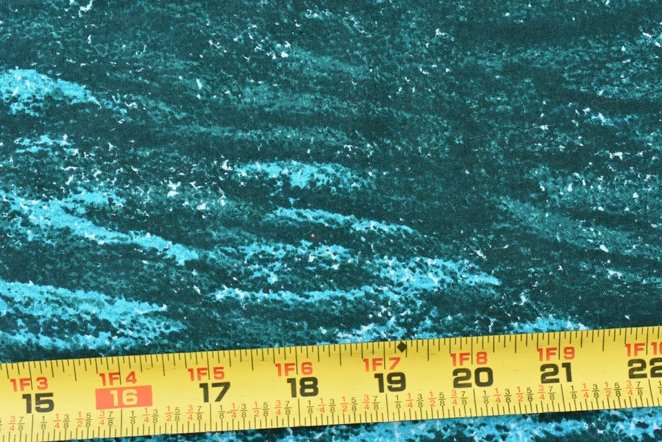 Por 1/2 yarda, mármol turquesa y verde edredón de algodón, SSI/S&A/textura paisajes, P4460 Foto 3 de 4