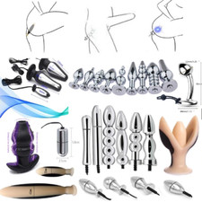 Estim Anal Plug with Jump Vibrator Prostate Massager Stimulation BDSM Sex Toys