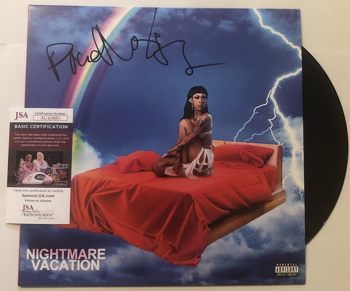 RICO NASTY SIGNED NIGHTMARE VACATION LP VINYL RECORD ALBUM RAPPER