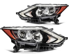 Pair Headlights Assembly For 2017-2019 Nissan For Rogue Sport Headlamp w/ DRL