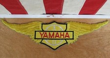 Vintage 1970s Yamaha Motorcycle Embroidered Large Patch Wings Sew-On Back Patch