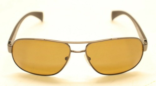 Prada SPR52P 5AV-5Y1 Gunmetal Brown 