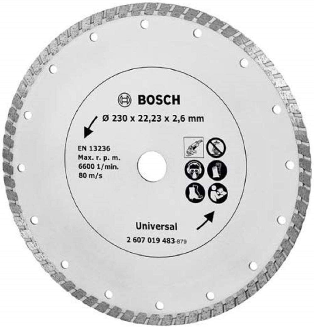 Bosch Disco Diamantato Turbo 230mm | Taglio Cemento e Muratura Professionale