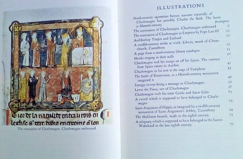 lawn 1 X OLD FOLIO SOCIETY BOOK ILLUSTRATED LIFE OF CHARLEMAGNE 85 PAGES - Picture 5 of 8