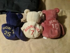 Bamm Beanos Bears- Lot Of 4-Babe Ruth, Mark McGwire, Sammy Sosa, Roger Clemens