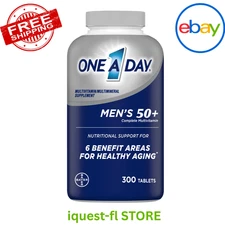 One A Day Men's 50+ Multivitamin 300 Tablets Exp 01/2027 Free Ship