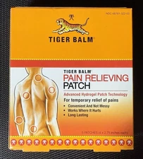 Tiger Balm Pain Relieving Patch 5/patches-1 Pack Exp 02/28 FREE FAST SHIPPING