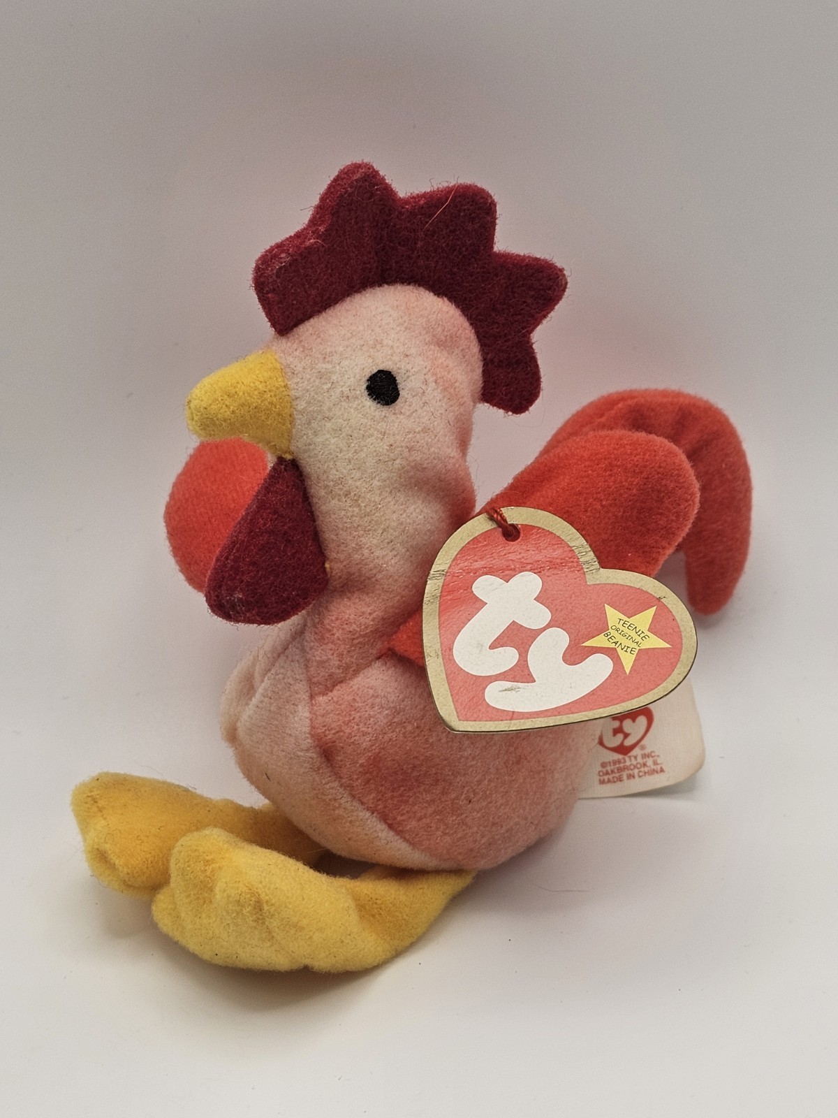 Vintage 1993 McDonalds Happy Meal TY Strut the Rooster #7 Collectible