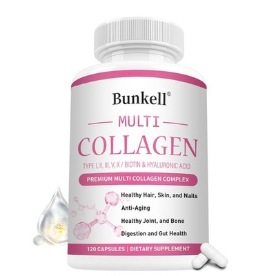 Multi Kollagen NahrungsergäNzungsmittel FüR Haut Haare NäGel Gesundheit Energie