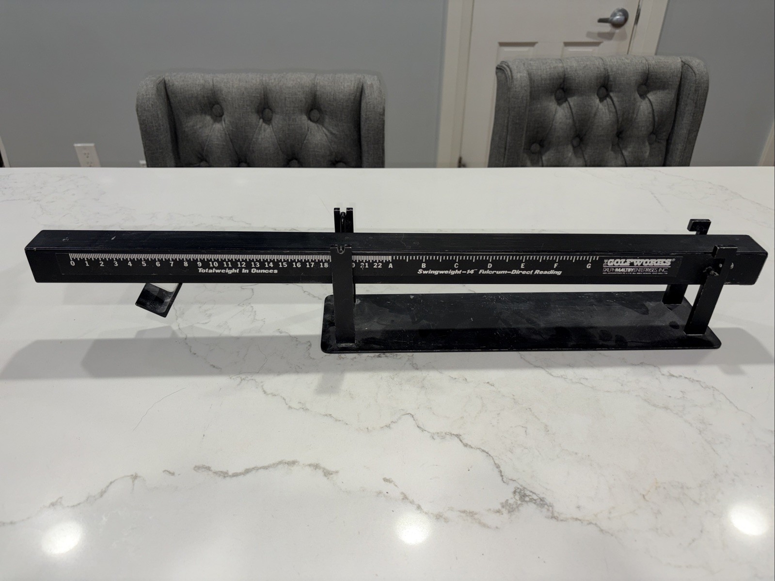 The GolfWorks Swing Weight Scale 14” Fulcrum Missing Part-Look At Pics