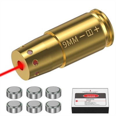 1pc 9mm caliber short laser boresighter.