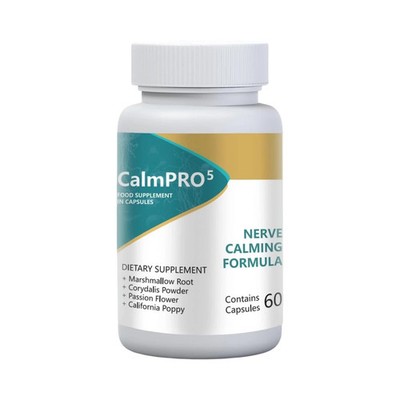 CalmPro 5 Nerve Calming Support Formula 60 Capsules Exp. 11/26