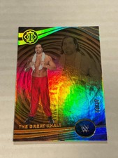 2024 PANINI CHRONICLES WWE THE GREAT KHALI 3/10 ILLUSIONS GOLD FOIL SSP CS1