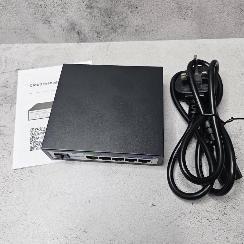 Goalake Gigabit POE Network Switch GPS204 V6 4 Port + Uplink Cloud Managed