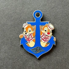 DCL - Chip and Dale - Sailors - Character Anchor Booster Disney Pin 116744