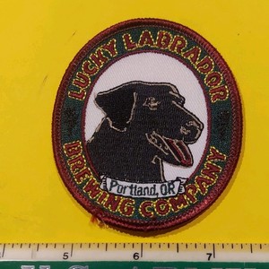 Lucky Labrador Brewing Company Embroidered Patch Portland OR Breweriana