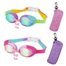 Kids Swim Goggles Age 3-14,2 Pack Swimming for Goggles Children/Boys/Girls wi...