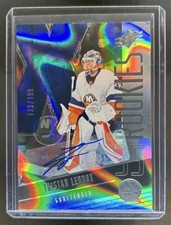 2025-26 SPx Tristan Lennox Rookie Auto Autograph Blue RC #/199 Islanders