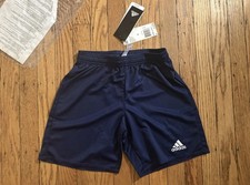 Boys Youth Adidas Climalite Parma Navy Blue Shorts Size S NWT