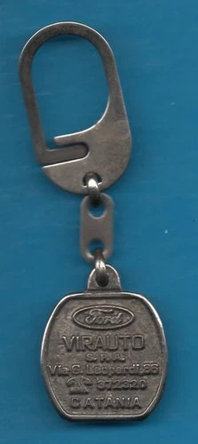 Portachiavi Vintage Keychain Schlüsselanhänger Porte-clés FORD Virauto MA0027 - Foto 1 di 2