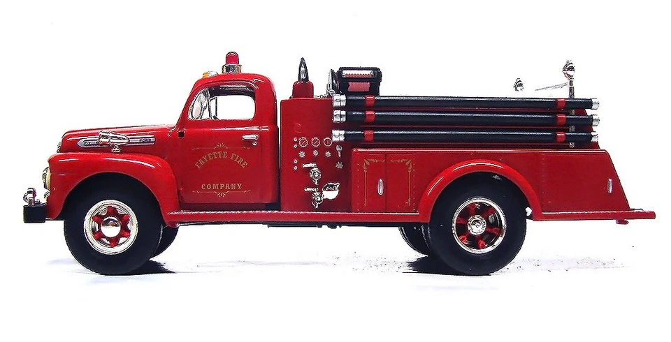 Scarce First Gear 18-2192 1951 Ford F-7 Fire Truck Fayette 1/34 Diecast Model - Image 4 of 4