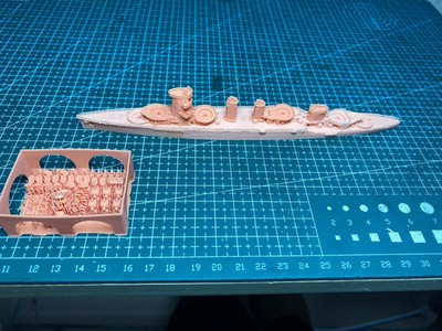 3D Printed 1/700 Spanish Navy Light Cruiser Navarra Unpainted Model Kit
