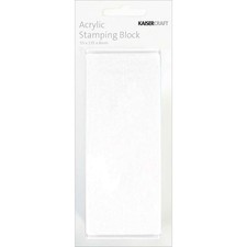 Acrylic Stamping Block 2"X5.25"X.25"
