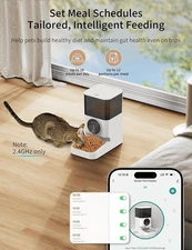 Smart Automatic Pet Feeder with WiFi App Control – New in Box