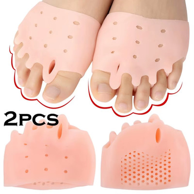 Silicone Gel Bunion Corrector Toe Separator Metatarsal Pad Foot Pain Relief Cush