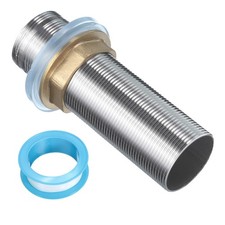 4"Faucet Mount Extension Shank with Nut and Gasket Stainless Steel