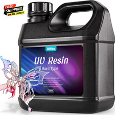 UV Resin 1000G Bulk No Odor Upgrade Clear UV Epoxy Resin Hard Fast Cure Resin Ki