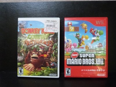 Wii video game lot Donkey Kong Country Returns Super Mario