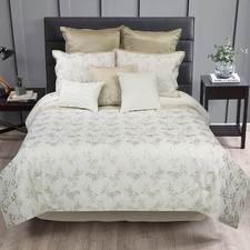 Riverbrook Home 100 Polyester Comforter Set, Queen, Tianna - White, 9-Piece ...