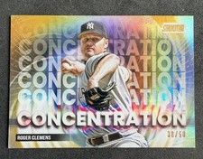 2025 Stadium Club Concentration Gold /50 Roger Clemens #C-1 NY Yankees