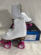 NEW Chicago Skates CRS400 Ladies Rink Roller Skates White Size 5 In Box