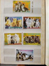Briefmarken, Äquatorialguinea, 6 St., Gestempelt, Katzen