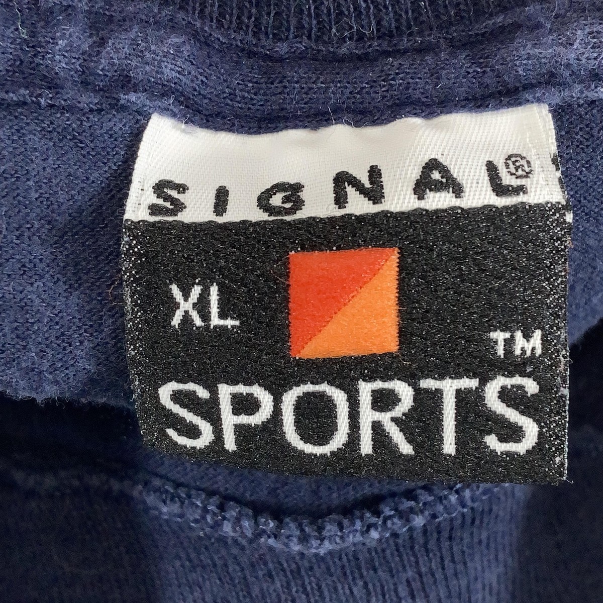 Vintage Signal Sports Shirt Mens XL Blue Montana Ski Graphic Long 