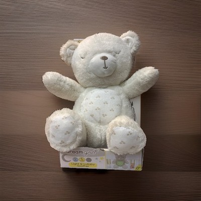 Dream Gro Light & Lullaby Soother Plush BEAR WHITE - NEW