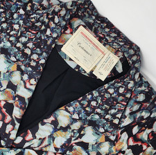 Cartonnier Anthropologie Blazer Jacket Womens XS Multicolor Abstract One Button