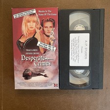 Desperate Crimes/Ex-Cop VHS 1993 Screener Promo Tape AIP Studios