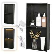 12.6" x 24.7" Preformed Double Recessed Shower Niche Ready to Tile Waterproof