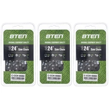 Full Chisel Chainsaw Chain 24 Inch .063 3/8 84DL for Husqvarna Jonsered 3 Pack