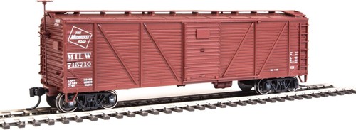 Walthers HO 910-40560 40' SS Holz Boxcar Milwaukee Road #715710 | Zustand: New