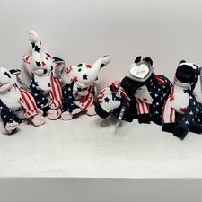 Ty Beanie Babies Lefty  Righty 2000 Lot Of 6 NEW WITH TAGS FREE SHIPPING