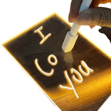Note Board Creative Led Night Light USB Message Board Holiday Light With Pen Gif