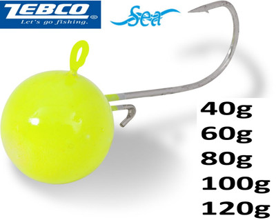 Zebco Jigkopf SW Gelb  40-120g / Jigkopf Ostsee-Norwegen