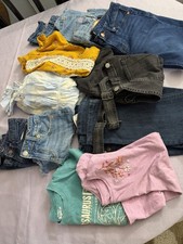 Lot Girls Clothes Sz 8. BCBG Levi s.shorts Jeans Dress Jumper 11piece