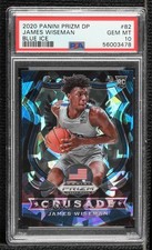 2020 Prizm Draft Picks Crusade Blue Ice 19/99 James Wiseman PSA 10 GEM MT 11p9